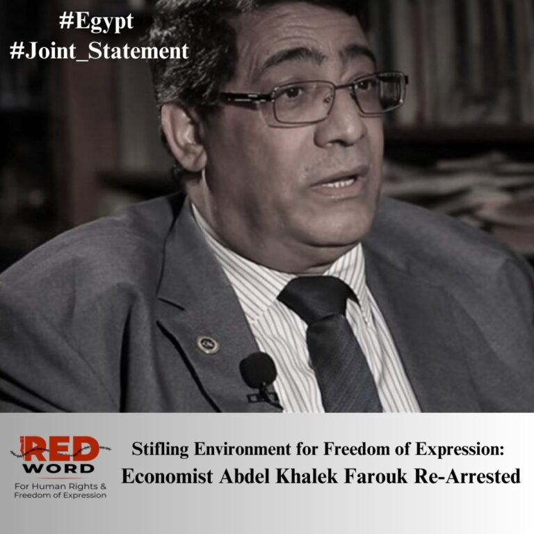 Stifling Environment for Freedom of Expression… Economist Abdel Khalek Farouk Re-Arrested